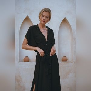 Aura Classic Shirt Dress size Large NWT